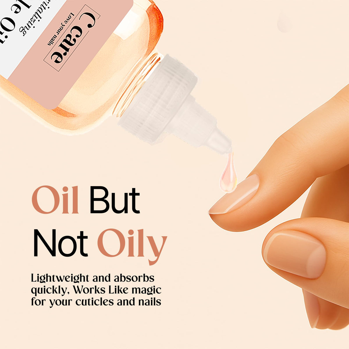C CARE hands closeup moisturized with soft cuticles