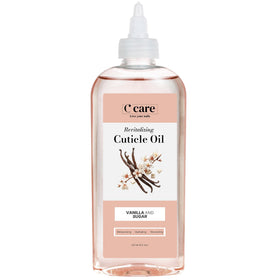 C CARE Vanilla & Sugar cuticle oil bottle nourishes nails overnight