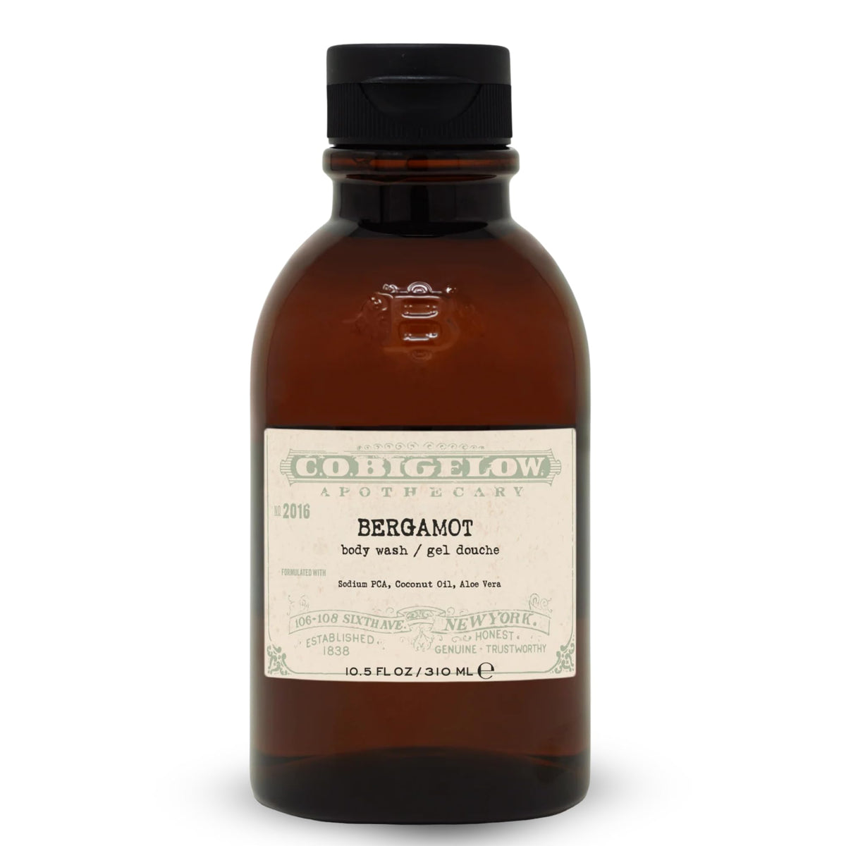 C.O. Bigelow Bergamot Body Wash bottle front for hydration