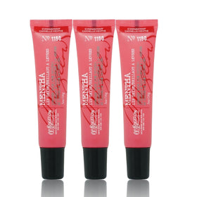 C.O. Bigelow cinnamint lip shine triple-pack front view for on-the-go moisture.
