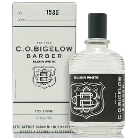 C.O. Bigelow Elixir White bottle front with a premium daily-wear look.