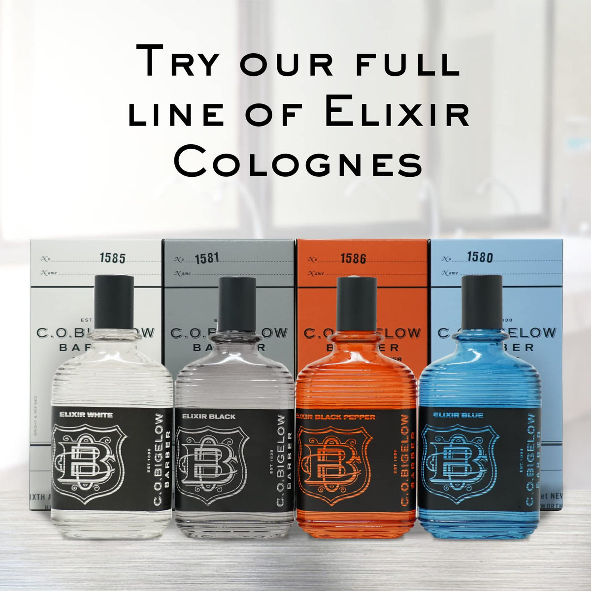 C.O. Bigelow Elixir White fragrance swatch highlighting citrus-spice profile.