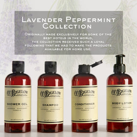 C.O. Bigelow Lavender Peppermint Conditioner on hair strands for smoother, softer feel