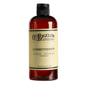 C.O. Bigelow Lavender Peppermint Conditioner on sink for a spa-like routine