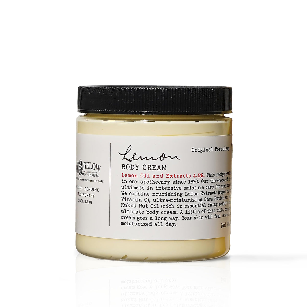C.O. Bigelow Lemon Body Cream bottle with fresh lemon scent for daily moisture