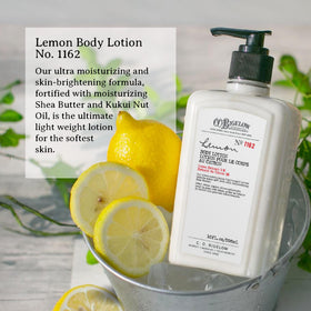 C.O. Bigelow Lemon Body Lotion bottle absorbs quickly for soft, hydrated skin.