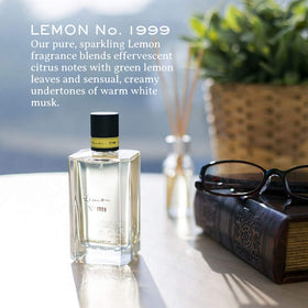 Cap closeup reveals sleek design and lemon notes for a refreshing feel
