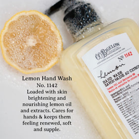 C.O. Bigelow Lemon Hand Soap bottle with lemon scent and moisturizing formula.
