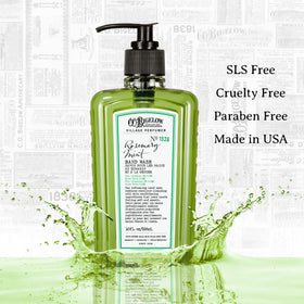 C.O. Bigelow Made-in-USA label close-up with cruelty-free and paraben-free benefits.