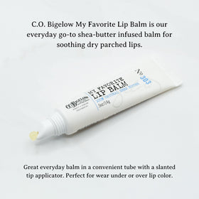 C.O. Bigelow Mentha Shine lipstick tube with high gloss finish
