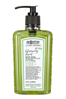 C.O. Bigelow Rosemary Mint Hand Wash bottle ready for daily cleansing.