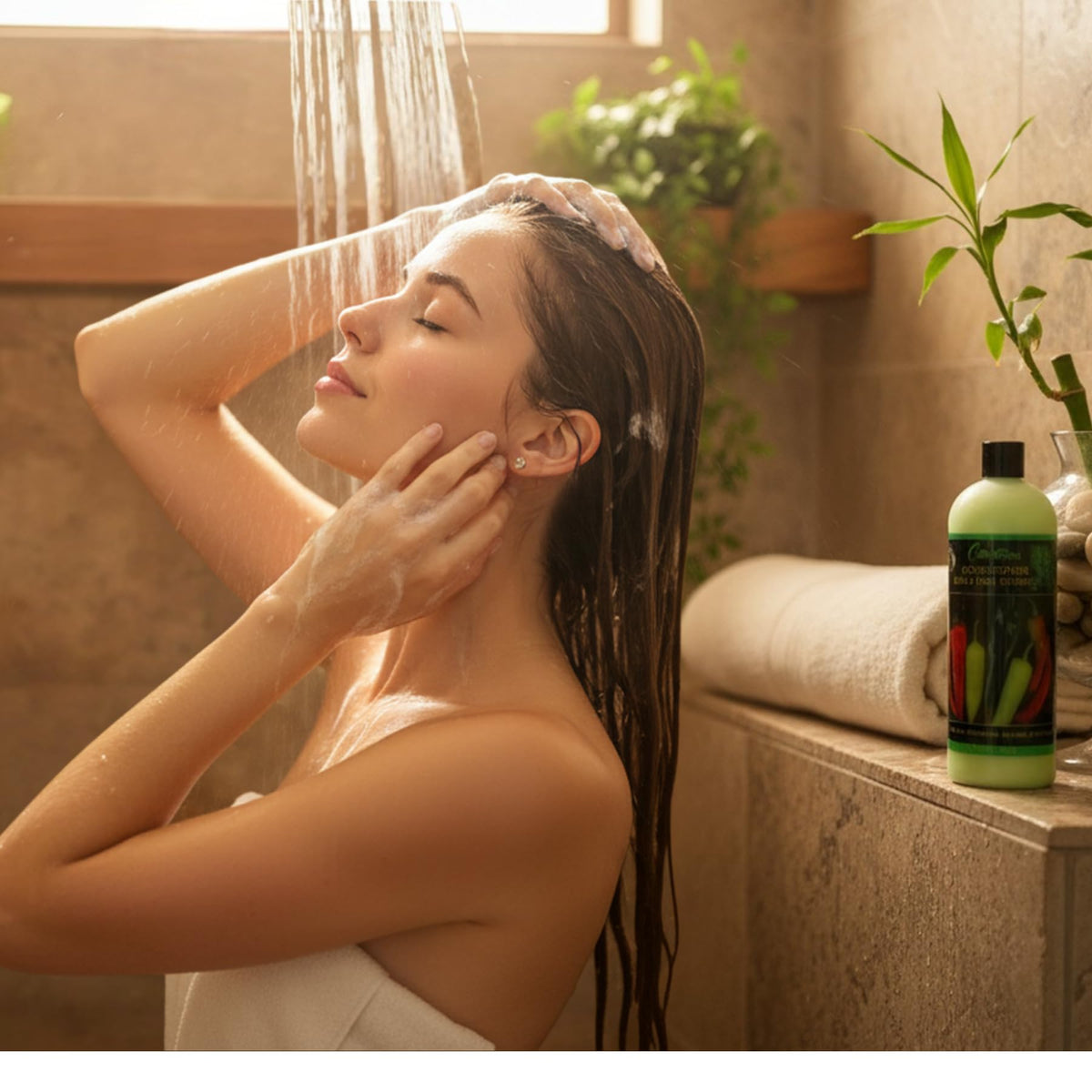 Two-pack packaging showcases value and convenient hair care routine.