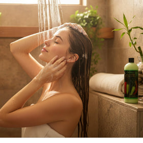 Two-pack packaging showcases value and convenient hair care routine.