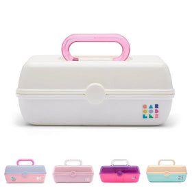 Caboodles Pretty In Petite hard cosmetic case with compact design for quick-glam on the go