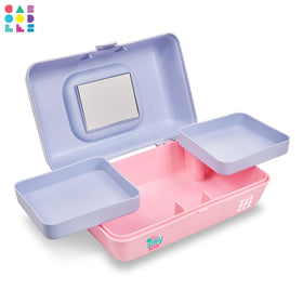 Caboodles Pretty in Petite is travel-ready, fitting in backpacks for stylish organization.
