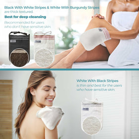Cacala kese hammam glove close-up highlighting spa-grade exfoliation.