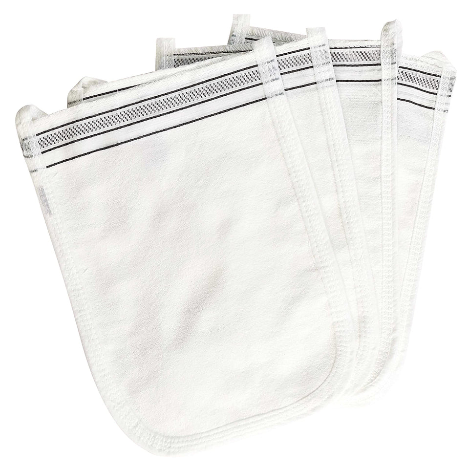 Cacala Turkish exfoliating mitts for face and body close-up; gentle exfoliation for smooth skin.