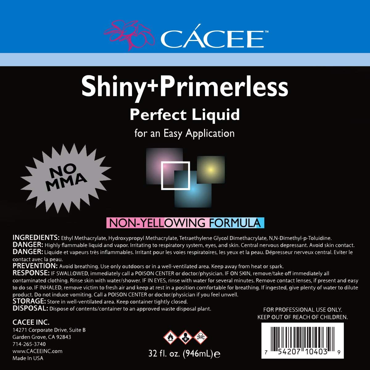 Cacee acrylic liquid pour action demonstrates easy flow for precise nail work