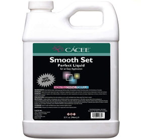 Cacee Smooth Set Perfect liquid bottle close-up for strong adhesion and low odor.