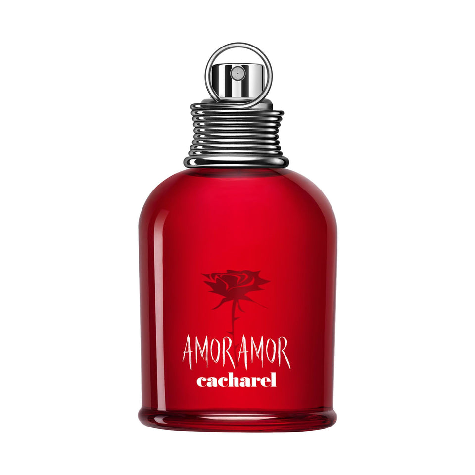 Cacharel Amor Amor bottle grenade showcases the iconic romantic design.