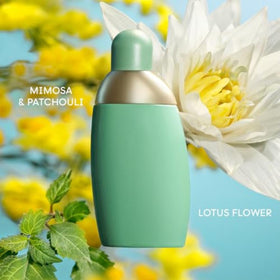 Cacharel Eden bottle closeup highlighting delicate floral notes for everyday allure.