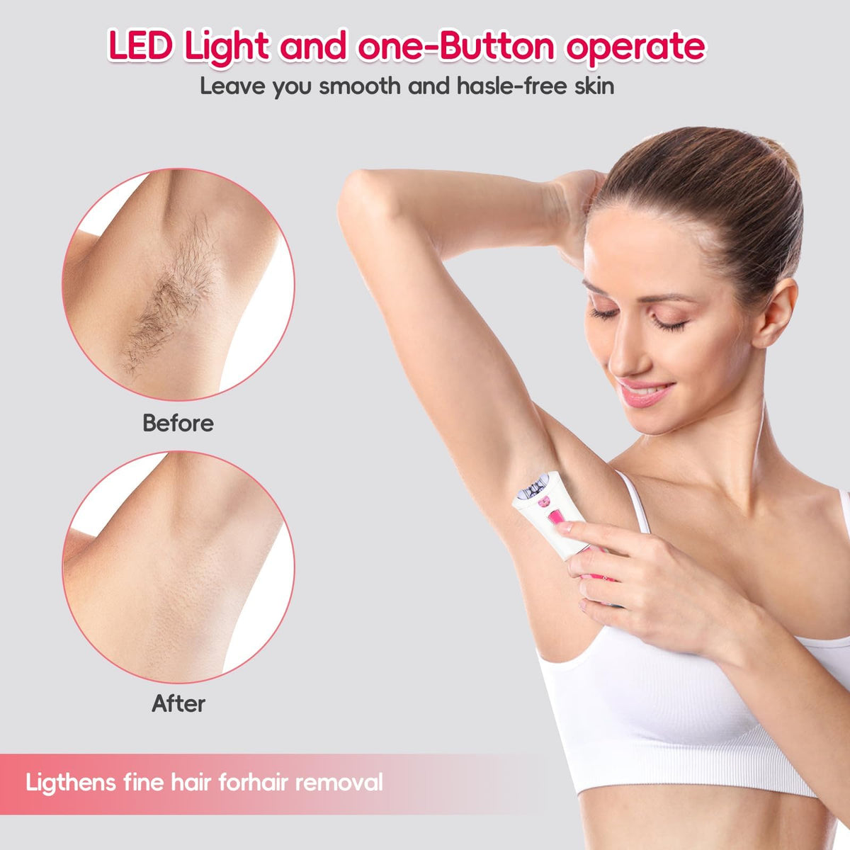 CACHIL arms and legs epilator for longer-lasting smooth skin.