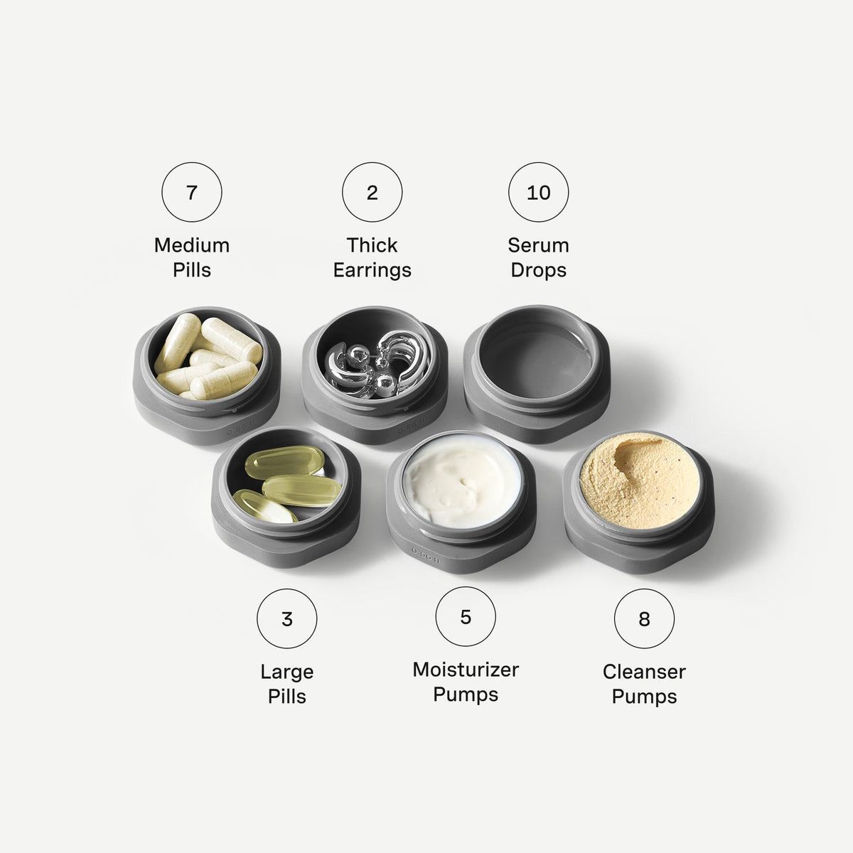 Cadence capsules with wide openings simplify refilling and reduce waste.