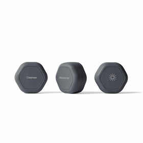 Cadence travel containers magnetic tiles demonstrate organized skincare on the go.