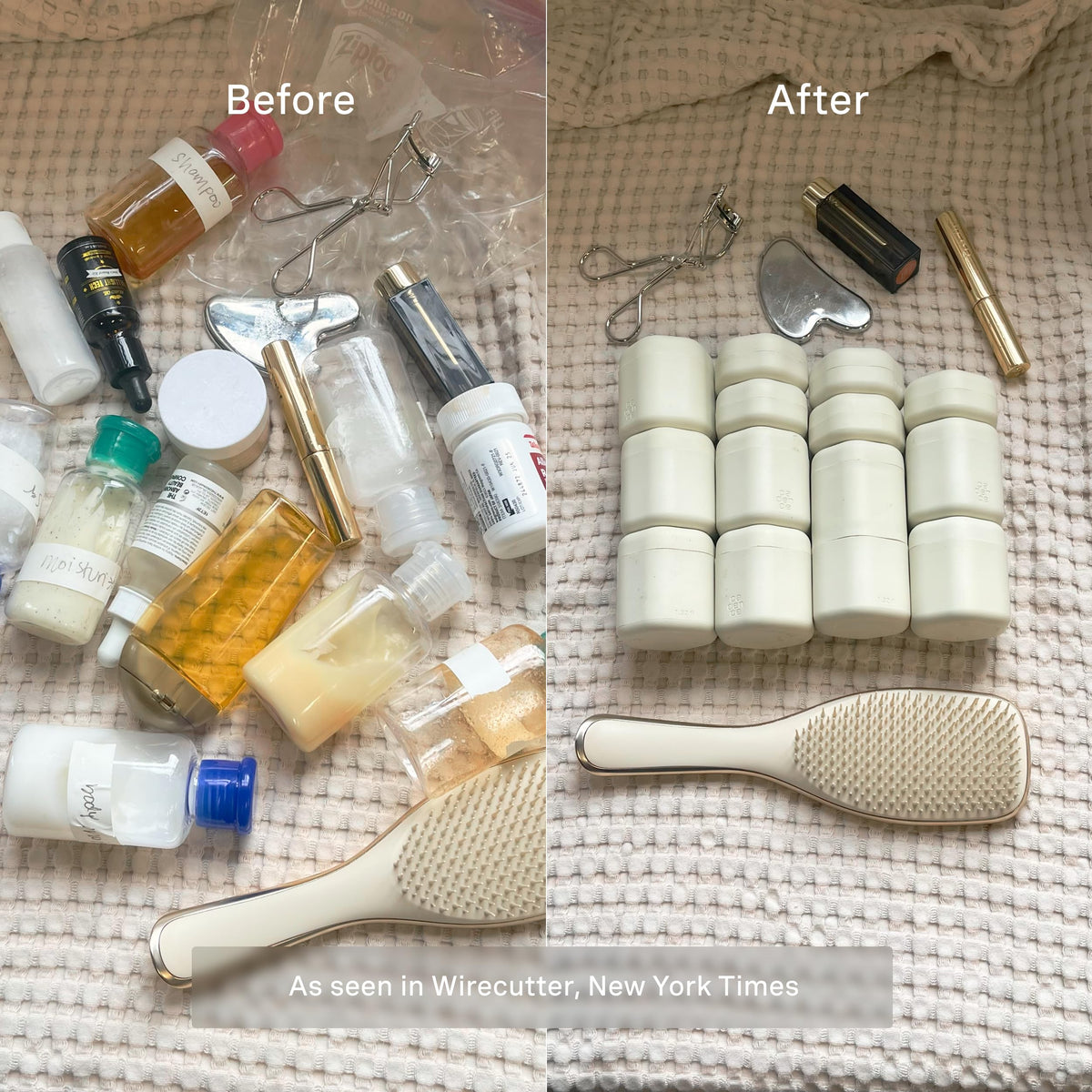 Cadence travel-size capsules fit easily in carry-on luggage.