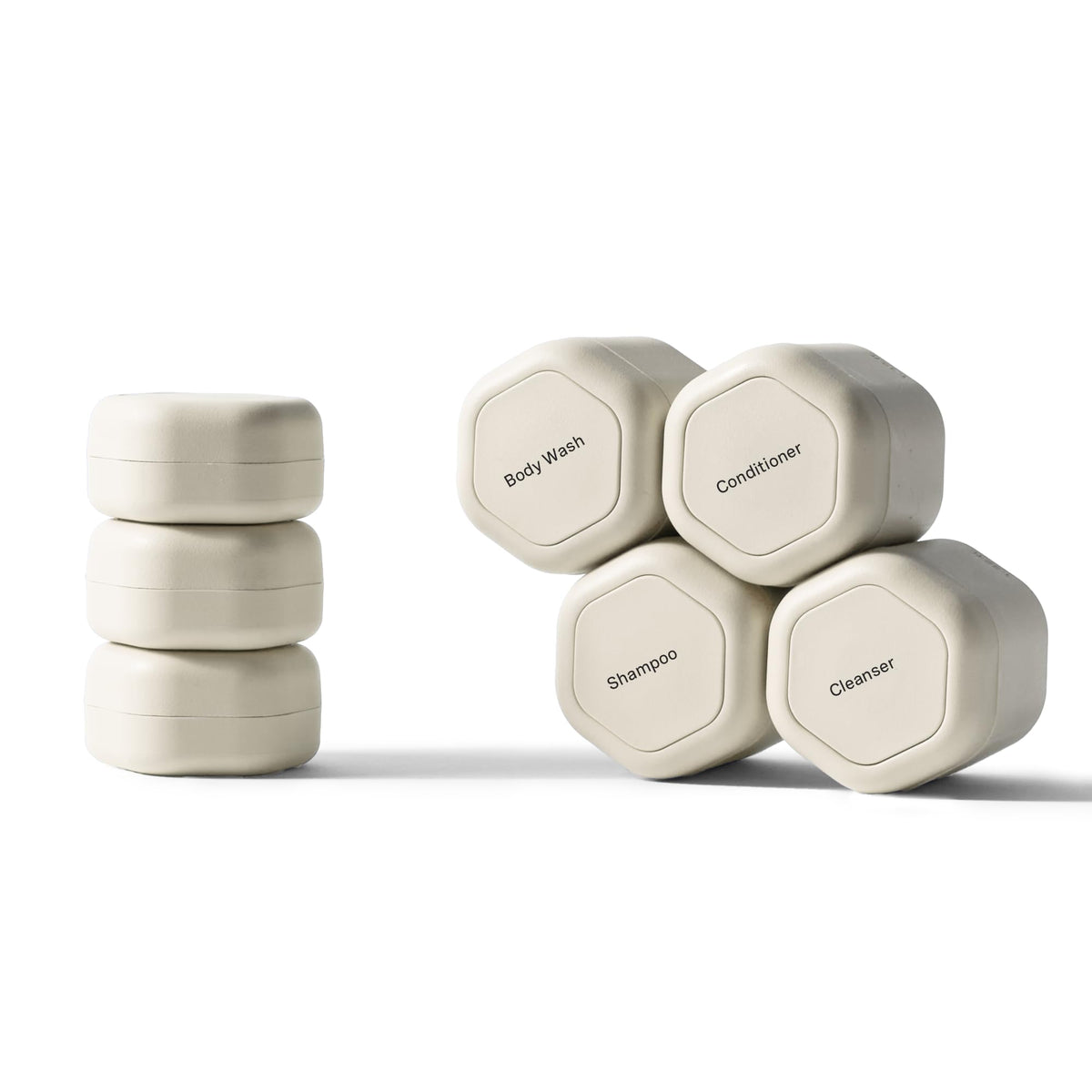Cadence Daily Routine Capsule Set with magnetic lids for organized packing