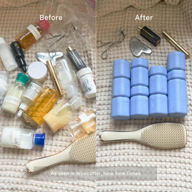 Cadence organized packing in a compact kit saves space in luggage