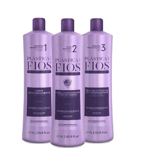 Cadiveu Plastica Dos Fios keratin treatment bottle for frizz control at home.