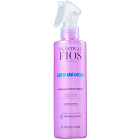 CADIVEU Liso Magico Smooth Serum bottle showing 215 ml capacity and premium finish
