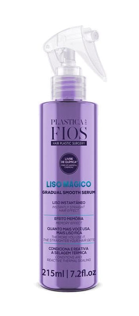 CADIVEU Liso Magico Smooth Serum spray applicator for quick-drying styling