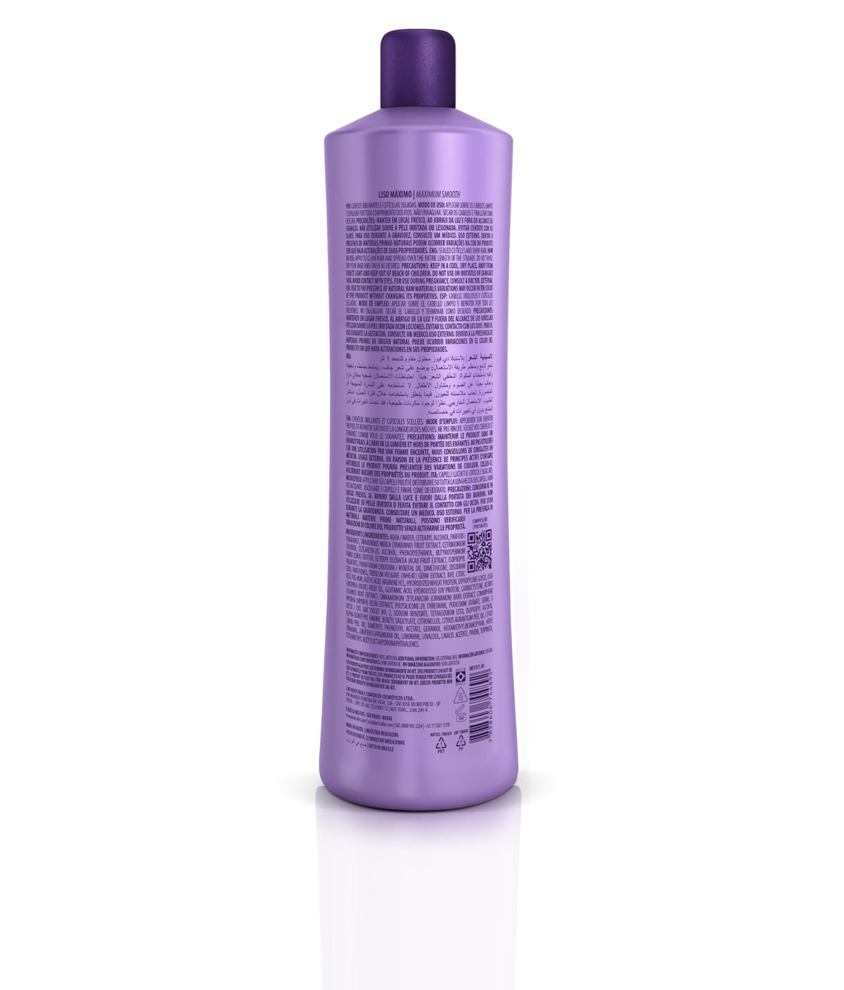 Cadiveu Plastica Dos Fios packaging shows long-lasting smoothness and easy styling.