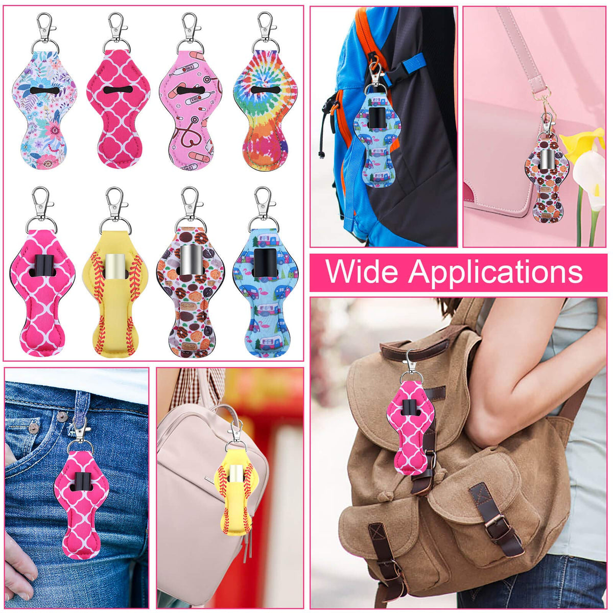 Caffox lip balm holders bulk patterns help easy outfit matching and style.