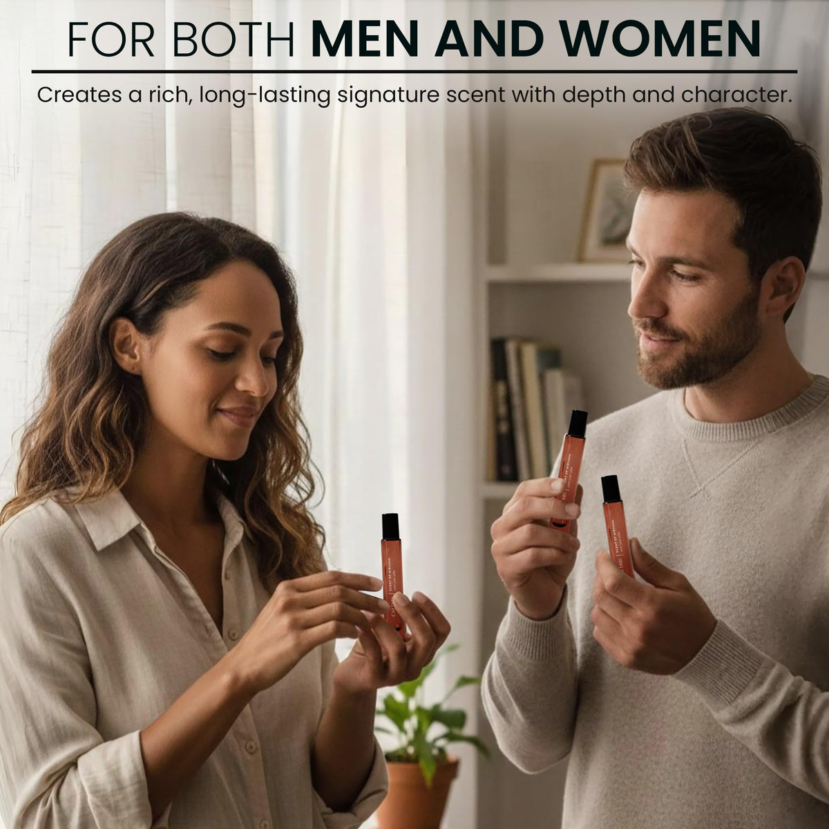 Caftari Musk-Amber base envelops fragrance with warmth