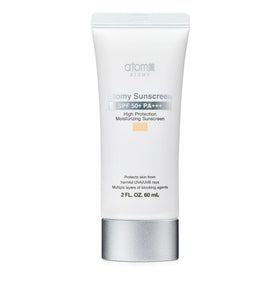 CainCosmetic Sunscreen Beige SPF 50+ bottle showing a silky, non-greasy finish