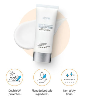 CainCosmetic Sunscreen Beige being spread on the face for even tint and protection