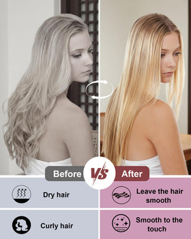 CAJECT Mini Hair Straightener three heat levels for versatile textures