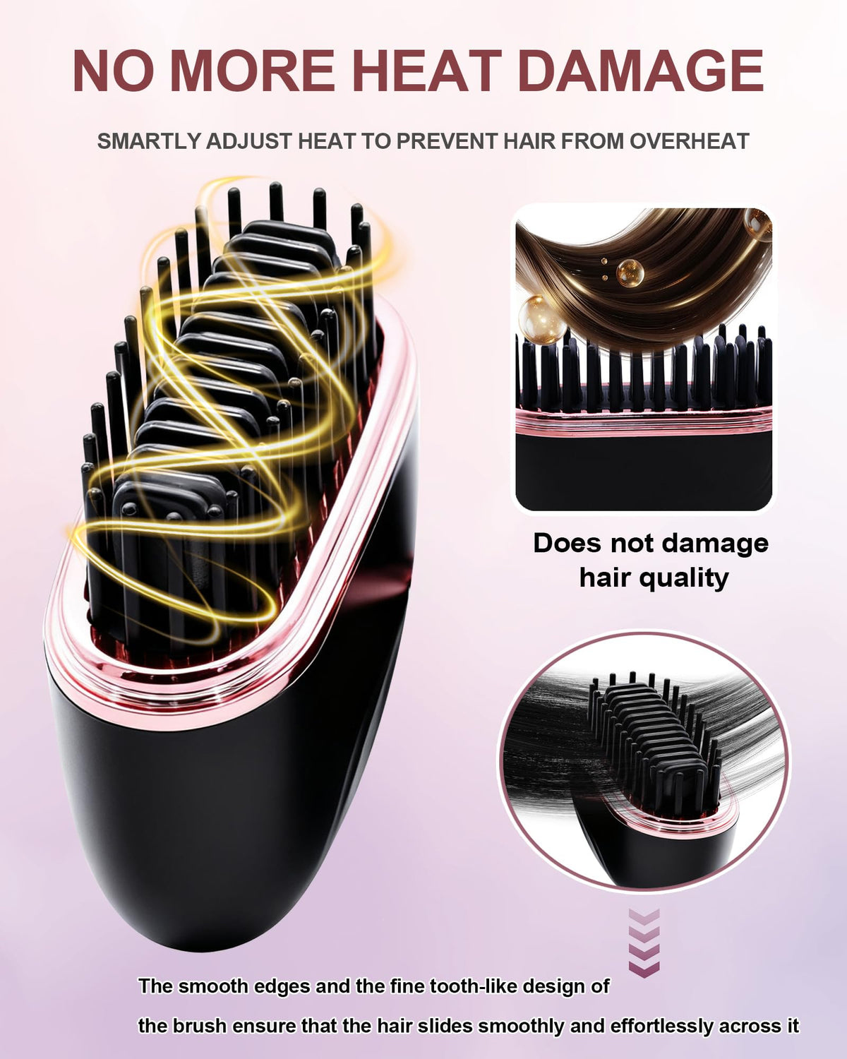 CAJECT Mini Hair Straightener travel-case compatible for compact packing