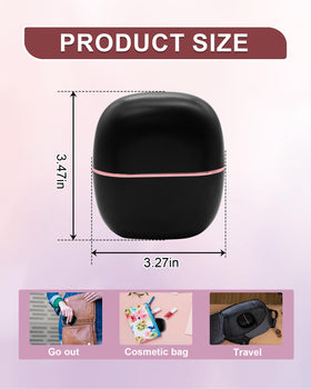 CAJECT Mini Hair Straightener travel-ready compact design fits in a carry-on
