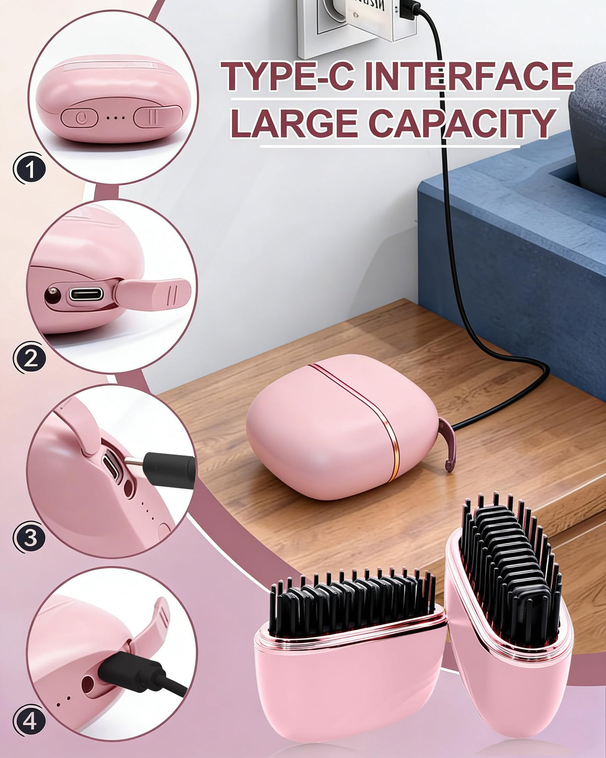 CAJECT compact design fits bags for quick bangs touch-ups.