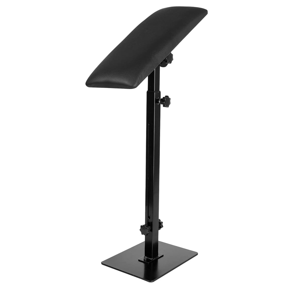 CAKMSMAO square tattoo arm rest stand with adjustable height for comfortable sessions.