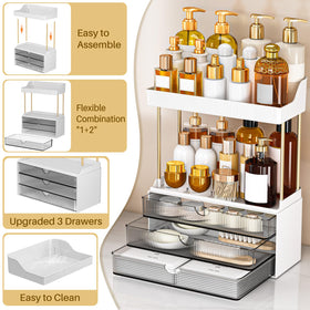 caktraie drawers glide smoothly on upgraded rails for quiet, stable use.