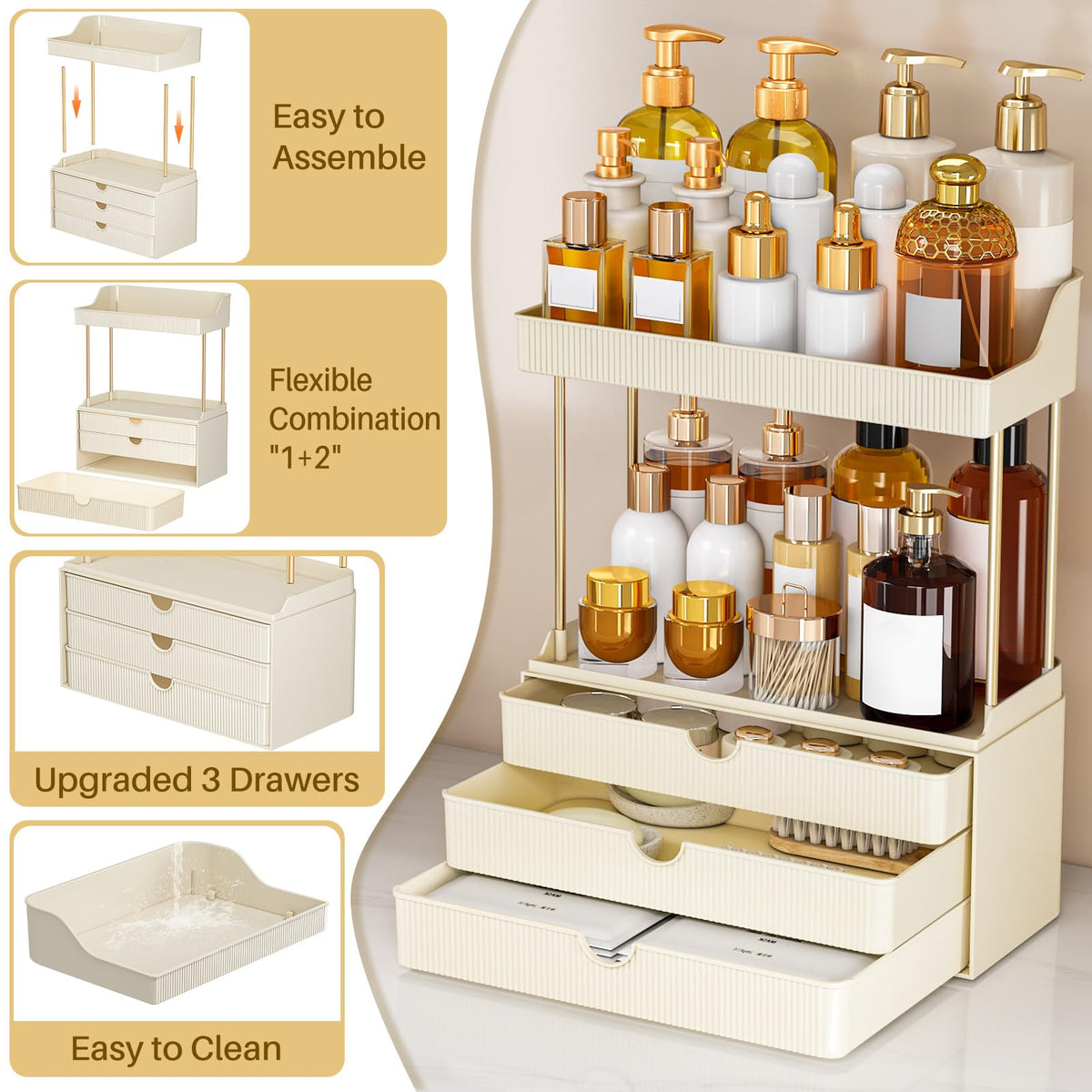 caktraie kitchen tea and spice setup for versatile organization