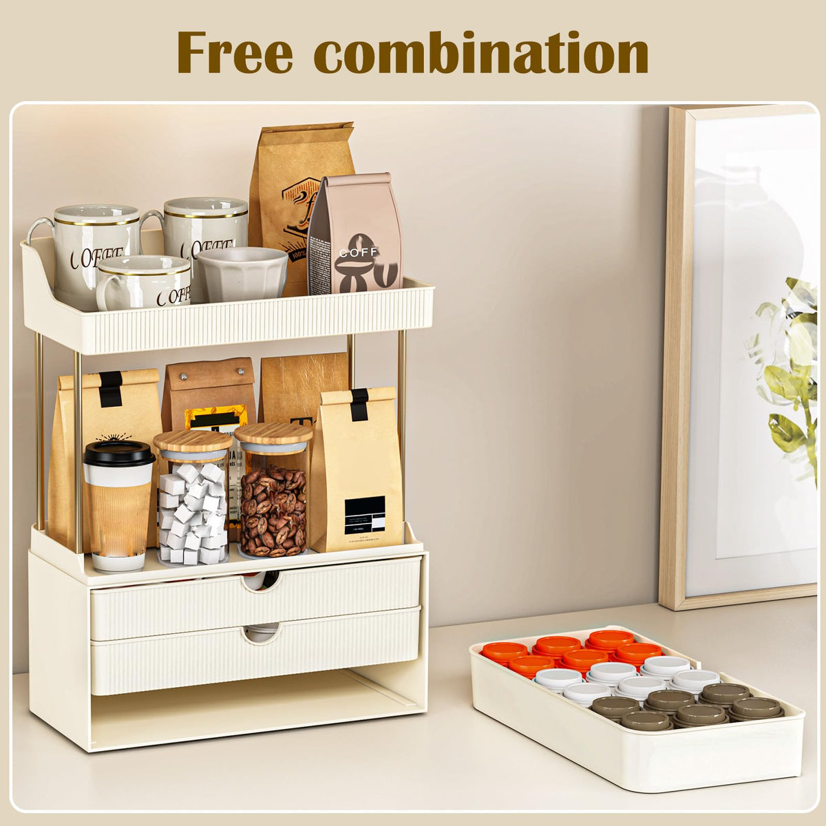 caktraie amber transparent plastic with gold accents adds elegant durability