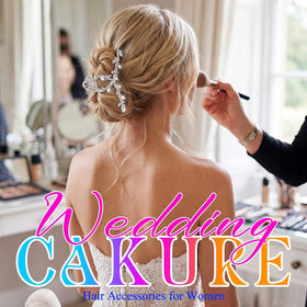 CAKURE pack of 2 silver hair clips for versatile styling