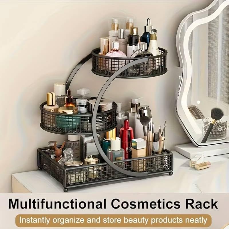 Calaytaly vanity organizer with four stable feet protecting the surface