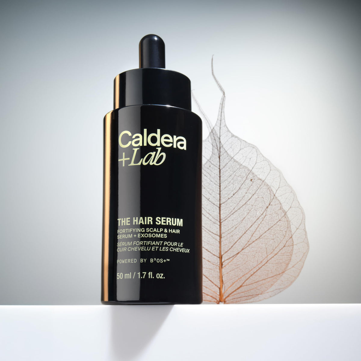 Caldera + Lab label highlights color-safe and sulfate-free formula.